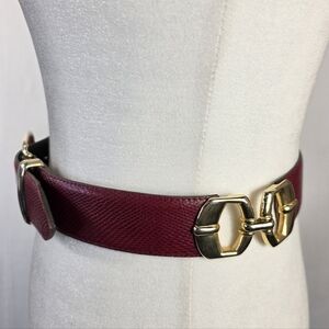 C&A vintage leather with gold hardware belt